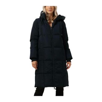 Mos Mosh MOS Mosh, Jassen, Dames, Blauw, S, Square Down Coat in Donkerblauw