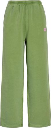 American Vintage Plizzy Logo-print Cotton Sweatpants - Light Green - S (UK8-10 / S)