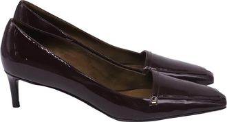 Khaite Celia 50 Pumps in Burgundy Patent Calf Leather