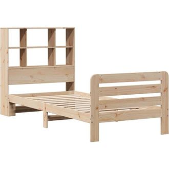 vidaXL Vidaxl - Estructura de cama sin colchón madera maciza de pino 90x190 cm