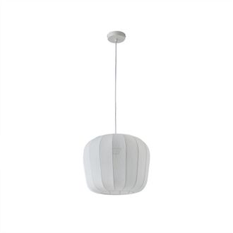 Lindby L&aacute;mpara Colgante helin En Blanco De Textura, Tela, Tejido, Seda - Lindby