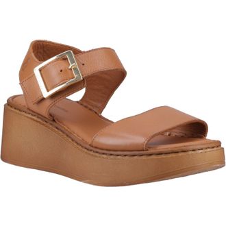 Hush Puppies Beatrix Wedge Leren Damessandalen