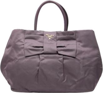 Prada Pre-owned Tote Bags, female, Purple, Size: ONE SIZE Pre-owned Tote Bag