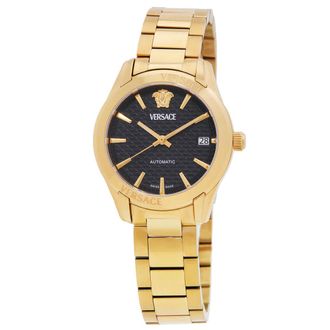 Versace Greca Classic Automatic Black Dial Ladies Watch VESCA0624
