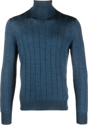 Barba Maglione a coste - Heren - Coltruien - Blauw - 2XL - Truien & Vesten
