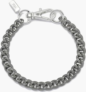 Yoj Curb Hook Bracelet in Gunmetal at Nordstrom