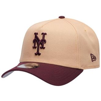 New Era Womens New York Mets Mets 9Forty A-Frame Cap - Adult Tan/Maroon/Maroon