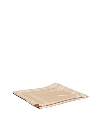 Tommy Hilfiger Halstuch TOMMY HILFIGER TH HERITAGE SCRIPT SILK SCARF, Damen, beige (sandalwood), Web, Seide, Modet&uuml;cher Halstuch, quadratisch, aus reiner Seide mit L