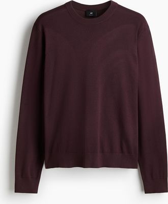 H&M Feinstrickpullover in Regular Fit - Purple