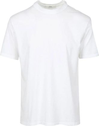 Mauro Grifoni Grifoni T-shirts en Poloshirts Wit - Heren - T-shirts - Wit - M - Katoen - Tops