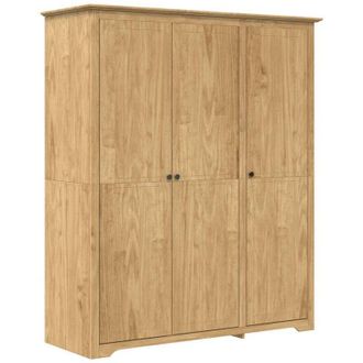 vidaXL Wardrobe BODO Honey Brown 146 x 53.5 x 173 cm Engineered Wood vidaXL