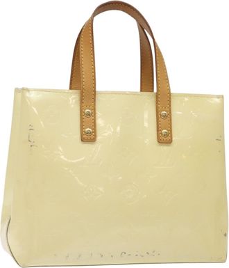 Louis Vuitton Reade Handbag Monogram Vernis Beige Patent_Leather Bag (Pre-Owned)