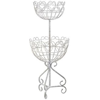 Wanderlust Deco Centro de mesa de metal 33.02x33.02x78.11h cm