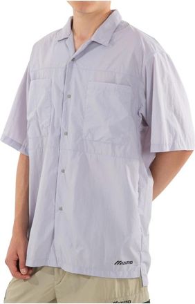 Mizuno Light Field SS Shirt - Heren - Korte mouwen Overhemden - Paars - M - Polyester - Overhemden