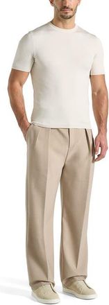 Mani&egrave;re De Voir Ellis Luxe Knitted T-Shirt in Cream at Nordstrom, Size Medium