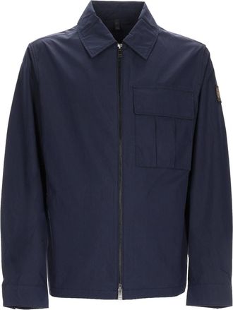 Belstaff Cargo Cotton-Blend Zippered Overshirt