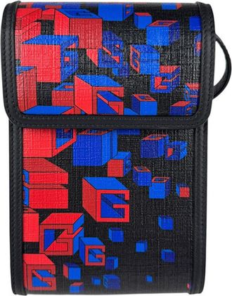 Gucci Black Blue Red Color Pvc Leather Pouch Shoulder Bag (Pre-Owned)