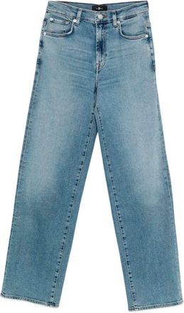 7 For All Mankind Stovepipe Straight Oceanstone