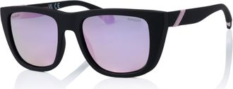 Superdry Sonnenbrille SUPERDRY Modell 996075, Damen, schwarz, matt, Sonnenbrillen Sonnenbrille, Form Feminin, Logoschriftzug auf B&uuml;gel, Kunststofffassung
