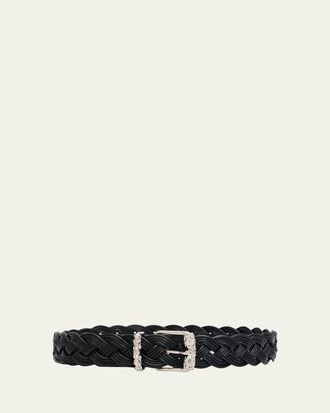 The Row Augustus Braided Leather Belt