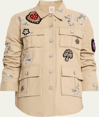 Cinq &agrave; Sept Embroidered Heritage Patch Vera Jacket