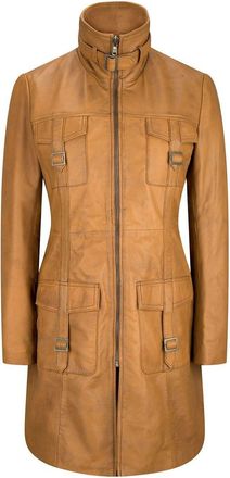 TruClothing Vintage Leather Trench Coat