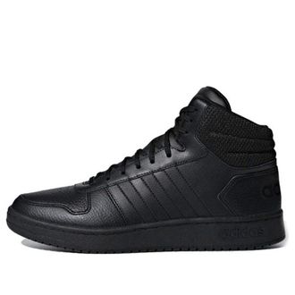 adidas Hoops 2.0 Mid Black F34809