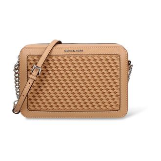 Michael Kors Borsa a tracolla grande Jet Set intrecciata - - Bags - Donna - Marrone - ONE SIZE