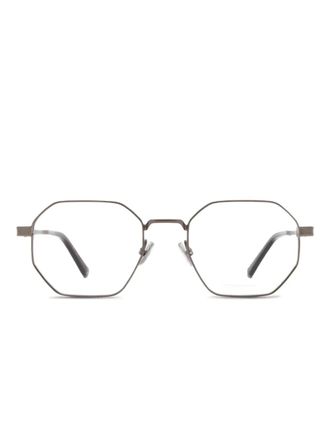 Police Lewis 41 bril met geometrisch metalen montuur - Grijs