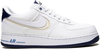 Nike Air Force 1 PRM White/White Fossil/Blue Void sneakers - unisex - Leather - 7.5