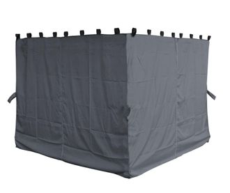 Quick-Star Quick-star - 4 Seitenteile F&uuml;r Pavillon Nizza 3x3m Seitenwand Grau