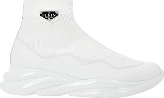 Philipp Plein Runner Socks Skywalker - unisex - Sneakers - Wit - 35 EU - Leer - Schoenen