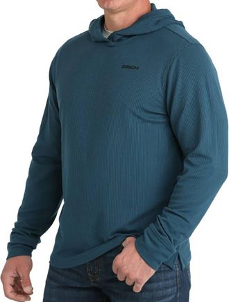 Cinch Mens Essential Performance Light Hoodie In Blue