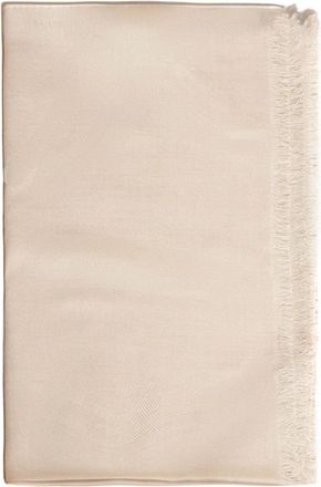 Eleventy Beige Wol Kasjmier Zijde Sjaal - Heren - Wintersjaals - Beige - ONE Size - Wol - Accessoires