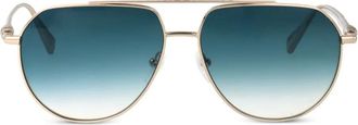 Longchamp metal-frame gradient sunglasses - Gold