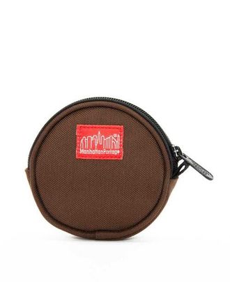 Manhattan Portage Ellington Circle Coin Purse in Dark Brown at Nordstrom