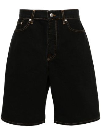 St&uuml;ssy big ol jeans shorts - men - Cotton - 28 - Black