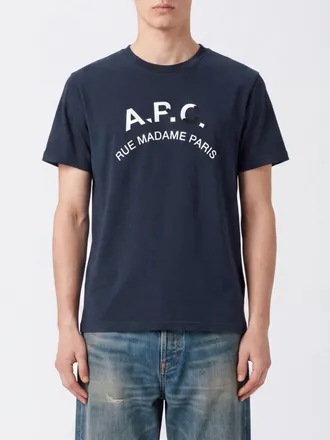 A.P.C. A. P.C. T-shirt in cotone con logo stampato a contrasto