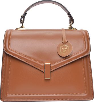 Luisa Vannini Brown Rundleer Tas