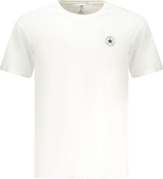 Converse Witte Katoenen T-Shirt voor Mannen