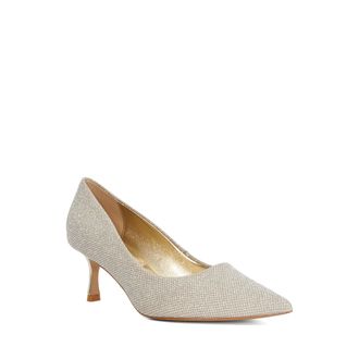 Dune London Womens Ladies Achievable - Embellished Court Shoes - Gold Leather - Size UK 7
