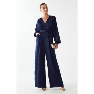 Willa Salem Jumpsuit in Navy Blue at Nordstrom, Size 10