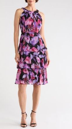 Connected Tiered Yoryu Sleeveless Dress in Magenta at Nordstrom Rack, Size 10