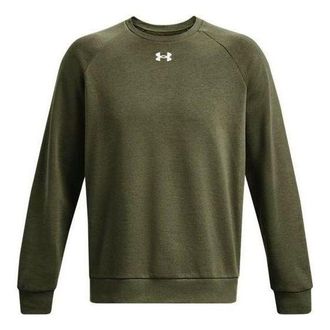 Under Armour Rival Fleece Crew Top Olive Green 1379755-390