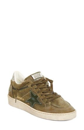 Golden Goose Ball Star Low Top Sneaker in Olive Green/Gold at Nordstrom, Size 10Us