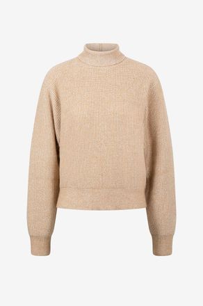 Fabiana Filippi Melierter Rollkragenpullover aus Mohairmix im Boxy-Schnitt