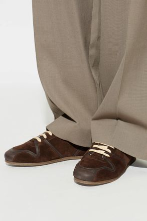 Moschino Suede Sports Shoes, Mens, Brown