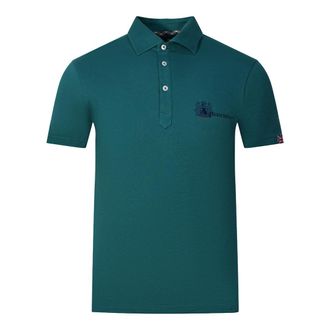 Aquascutum Aldis Brand London Logo Green Polo Shirt