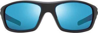 Revo Blue RE1111 Jasper Celluloid Wraparound Sunglasses