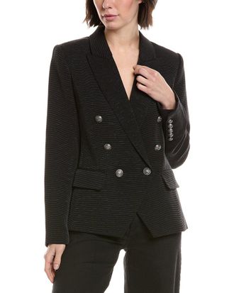 L'agence Lagence Kenzie Double-Breasted Blazer